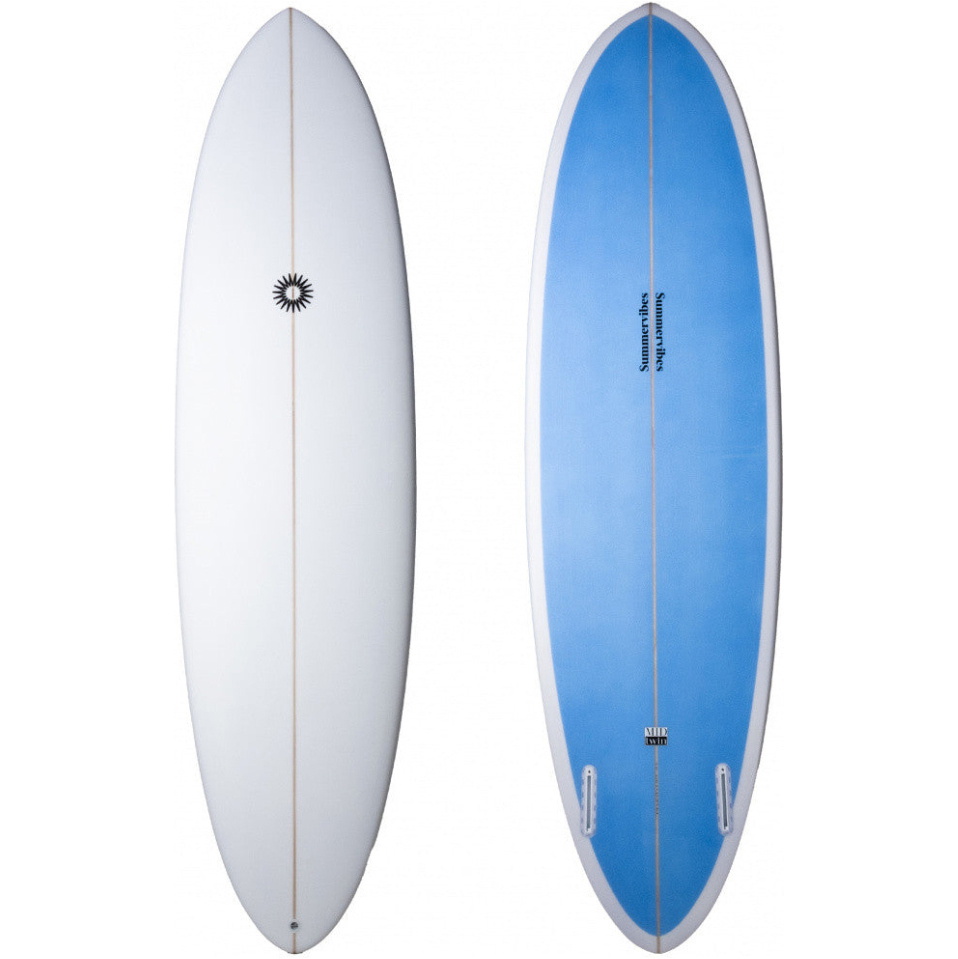 2026 Summer Vibes Mid Twin Surfboard EGSVSUMT-WHT - White